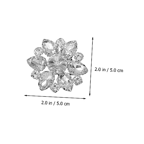 ORFOFE 2 Stück Strassbesetzte Schuhclips Abnehmbare Dekorative Schuhschnallen aus Langlebiger Vielseitig für Damen Sneaker Hochzeit und Party Einfache Anbringung an Vorder Seiten oder von ORFOFE