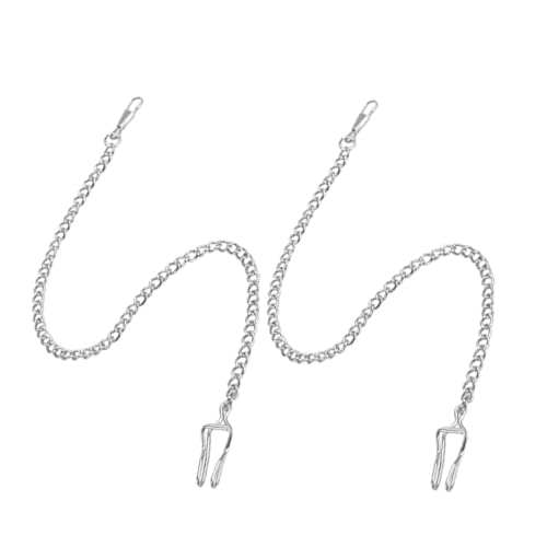 ORFOFE 2 Stück Taschenuhr Ketten für Herren Multifunktionale Schmuckkette für Uhren Armbänder und Design für Jeans Gürtel und Accessoires von ORFOFE
