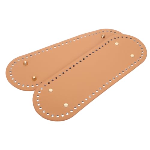 ORFOFE 2 Stück Teiliges PU Taschenboden Handgefertigt Strapazierfähig Handtaschenboden mit Löchern für DIY Schultertaschen Häkeltaschen Zubehör Crafting von ORFOFE