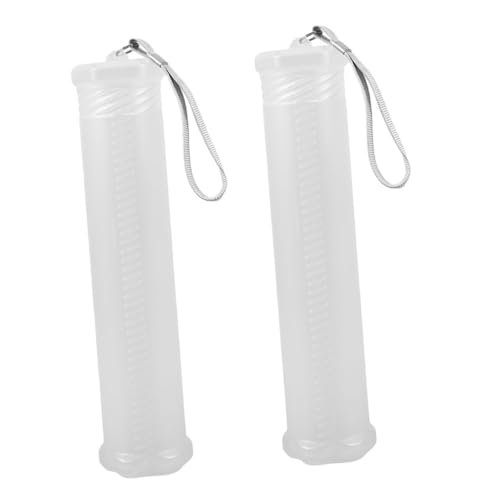 ORFOFE 2 Stück Teiliges Transparentes Verstellbares Kunststoff Stifteetui Leichter Stifthalter für Pinsel Stifte und Kleine Utensilien Flexibler Organizer für Schule Kunstbedarf und von ORFOFE
