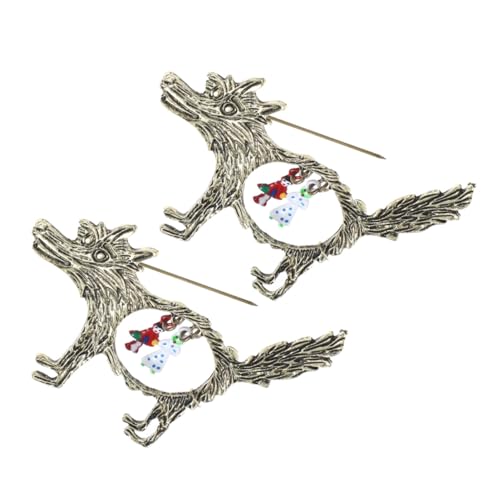 ORFOFE 2 Stück Vintage Wolf Brosche aus Langlebiger Zinklegierung Elegant Hohlgearbeitet Modisches Kleidungsaccessoire für Damen und Herren Vielseitig Kombinierbar Retro Stil ORFOFE 2 Stück Vintage Wolf Brosche aus Langlebiger Zinklegierung Elegant Hohlgearbeitet Modisches Kleidungsaccessoire für Damen und Herren Vielseitig Kombinierbar Retro Stil von ORFOFE