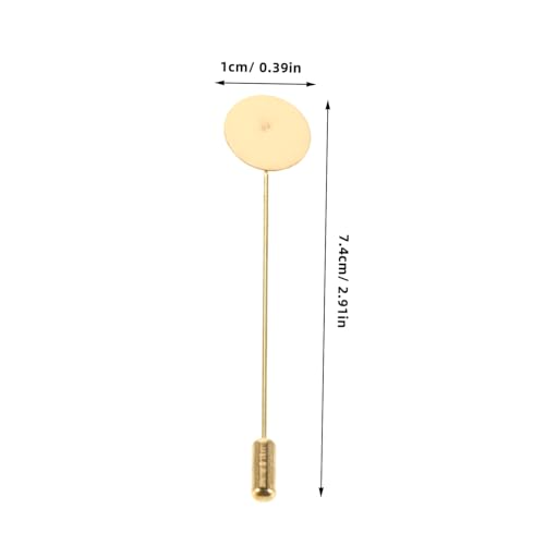 ORFOFE 20 Sätze Teiliges DIY Kupfer Anstecknadel Set Flache Runde Tabletts Schmuckzubehör für Schal Abzeichen Kostüm Reverspin Basteln Broschen Zubehör Langlebig und Vielseitig von ORFOFE