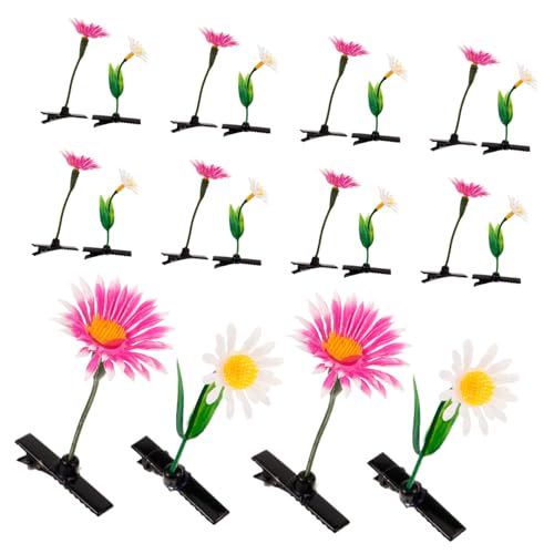 ORFOFE 20 Stück Teiliges Haarklammern mit Pflanzensprossen Bunte Blumen Haarspangen für Damen Vielseitige Haarclips für Party Cosplay Geeignet für Kurze und Lange Haare Lustiger von ORFOFE