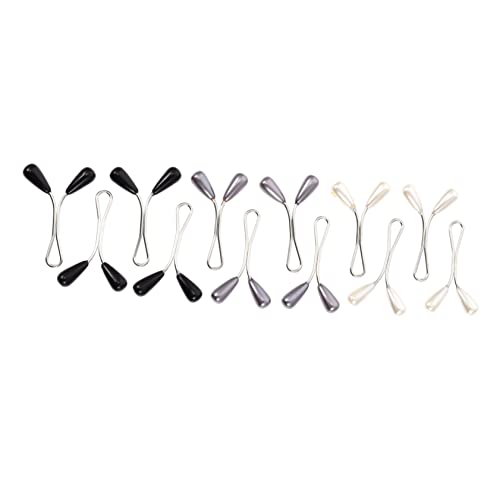 ORFOFE 24 Stück Teiliges Perlen U förmig für Damen Stilvolle Hijab broschen Vielseitige Fixierclips für Seidenschals Leichte Strapazierfähige Accessoires für Formelle und Alltag Anlässe von ORFOFE