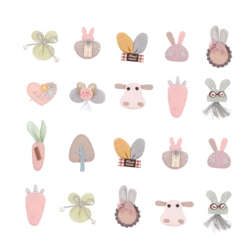 ORFOFE 24stücke Diy Haarnadeln Cartoon Tier Haarspange Blume Kopfschmuck Material Für Taschen Kleidung Diy Zubehör Zufälliger Stil von ORFOFE