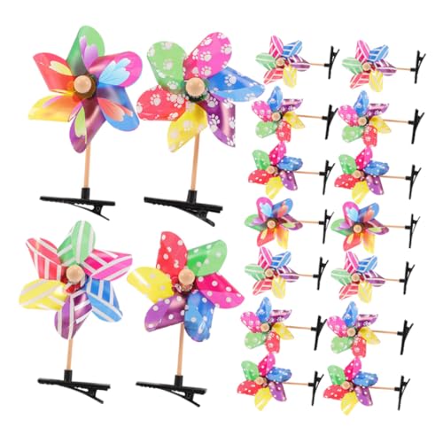 ORFOFE 25 Stück Teiliges Windrad Haarspangen Bunte Haarklammern mit Verspieltem Windmühlen Design für Mädchen und Damen für Alltag Party Schule und Urlaub Vielseitiges Styling Zubehör von ORFOFE