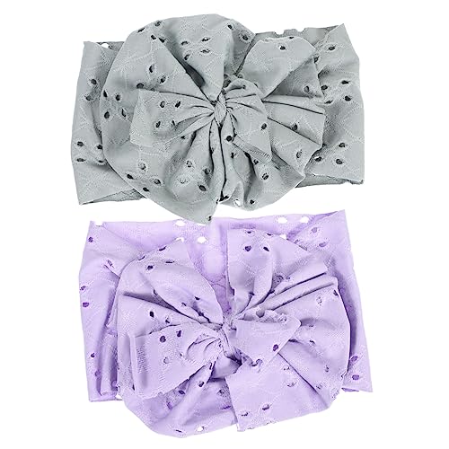 ORFOFE 2er-pack Nylon-stirnbänder Mit Schleifen Für Babys Und Mädchen – Elastische Und Atmungsaktive Haarbänder Mit Schleife Für Festivals Feiertage Geburtstage Weihnachten von ORFOFE