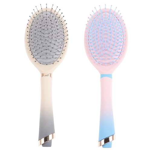 ORFOFE 2stücke Haarbürsten Entwirrende Ergonomische Kunststoff-haarbürste Trendigem Farbverlauf Für Und Mädchen Praktisch Für Dünnes Haar Schonend Kopfhaut von ORFOFE