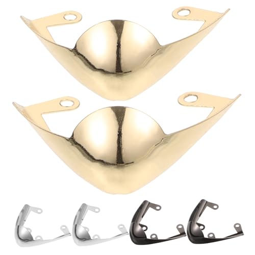 ORFOFE 3 Paare Hochwertige Metall Schuhspitzenschutz für Spitze High Heels Strapazierfähige Modische Zehenschutzkappen in Gold Silber und Gunmetal Schützend und Dekorativ für Damen von ORFOFE