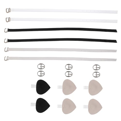 ORFOFE 3 Paare Mikrofaser High Heel Schuhriemen Abnehmbare Knöchelriemen für Damen Pumps Blockabsatz Sandalen Rutsch Schuhe Zubehör Transparent von ORFOFE