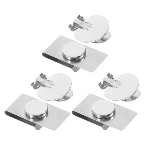 ORFOFE 3 Paare Unsichtbare Magnetische Krawattenklammern aus Edelstahl für Herren Stilvolle Krawattenhalter Schonend für Passend Elegant für Business Hochzeit und Formelle Anlässe von ORFOFE