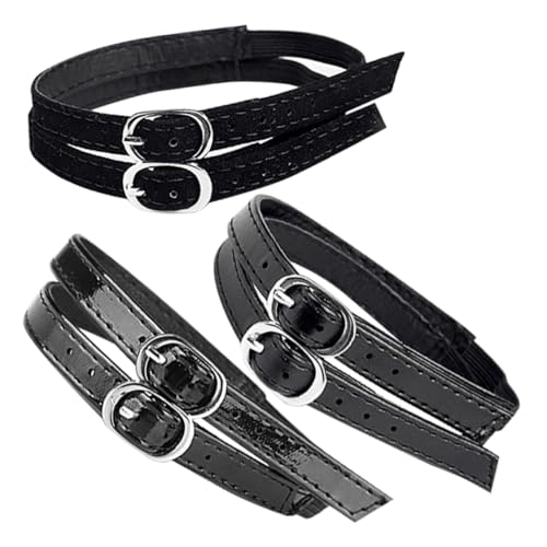 ORFOFE 3 Paare Verstellbare Fersenriemen für Damen Hohe Absätze Unsichtbare Schuhbänder Anti rutsch Fersenhalter Schwarz von ORFOFE