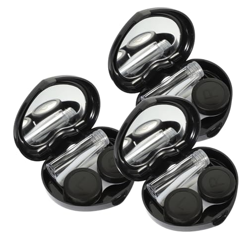 ORFOFE 3 Sätze Kontaktlinsenbox mit Spiegel Herzform Tragbarer Kontaktlinsenbehälter Kompakt Leicht Tragbarer Reise Organizer Aus Robustem Material Für Familie Alltag von ORFOFE