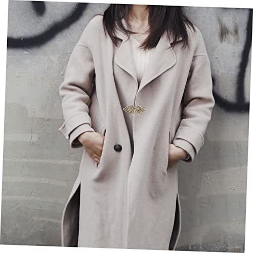 ORFOFE 3 Stück Teiliges Vintage Cape Broschen Chinesischer Knoten Knopf Retro Umhang Cardigan clip in Antik Silber Bronze und Gold Eleganter Schalverschluss für Damen und Bastelbedarf von ORFOFE