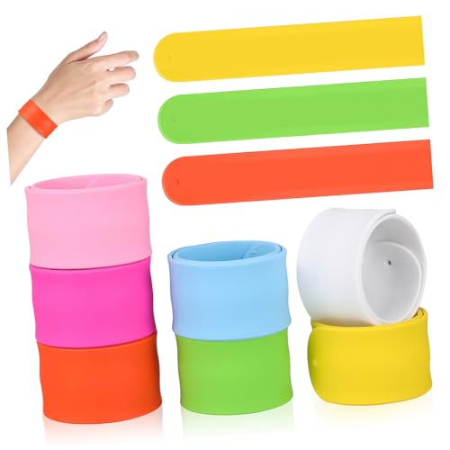 ORFOFE 36 Stück Teiliges Silikon Slap Armband Flexible und Bequeme Schnapparmbänder als Partygeschenk für Erwachsene Vielseitig und Modisch Inklusive Weiß und Sechs Weiteren Farben von ORFOFE