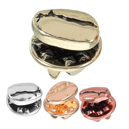 ORFOFE 4 STÜCKE Teiliges Metall Kaffeebohnen Broschen Anstecknadeln mit Glänzendem Design Langlebiges Legierungsmaterial Dekorativ für Kleidung Taschen Jacken Geeignet für Frauen und ORFOFE 4 STÜCKE Teiliges Metall Kaffeebohnen Broschen Anstecknadeln mit Glänzendem Design Langlebiges Legierungsmaterial Dekorativ für Kleidung Taschen Jacken Geeignet für Frauen und von ORFOFE