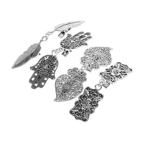 ORFOFE 4 STÜCKE Vintage Kleid Clips für Damen Vielseitige Strickjacken und Schalhalter mit Floralem Federdesign Hemd und Pullover Clips zum Fixieren und Verhindern von Blusenlücken von ORFOFE