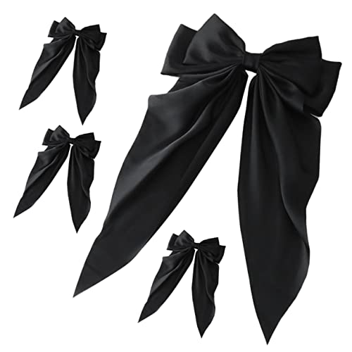 ORFOFE 4stücke Große Schleifen-haarspangen Für Mädchen Dekorative Haarklammern Mit Federclip Langlebig Rutschfest Für Besondere Anlässe von ORFOFE