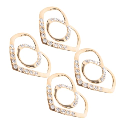 ORFOFE 4 Stück Sommer Anti rutsch Schalring aus Zinklegierung Vielseitiger Kleiderhalter für T shirts Robustes Schmuck clip design mit Dekorativen Strass steinen Modische Schalclips für ORFOFE 4 Stück Sommer Anti rutsch Schalring aus Zinklegierung Vielseitiger Kleiderhalter für T shirts Robustes Schmuck clip design mit Dekorativen Strass steinen Modische Schalclips für von ORFOFE