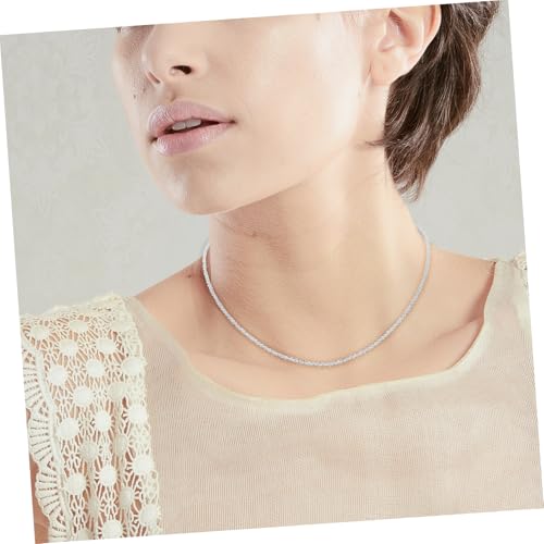 ORFOFE 4 Stück Teiliges Glitzer Ketten Dünne Leichte Clavicle Choker aus Langlebiger Legierung Schimmerndes Metall Minimalistischer Schmuck für Frauen für Partys und Festliche Anlässe von ORFOFE