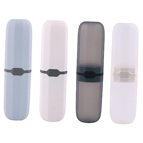 ORFOFE 4 Stücke Verschiedene Zahnbürstenhalter Organizer Für Badezimmer Zahnpasta Reiseetui Outdoor Kompakte Tragbare von ORFOFE