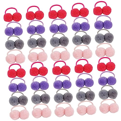 ORFOFE 40stücke Junge Mädchen Plüsch Haargummis Elastische Niedliche Haarring-haaraccessoires Für Mädchen Fuzzy Haarbänder Bunten Farben Für Täglichen Gebrauch Und Besondere von ORFOFE