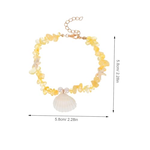 ORFOFE 6 Stück Boho Fußkettchen mit Bunten Perlen und Muscheln Verstellbare Strand Fußkette für Damen Handgefertigter Bohemian Schmuck Bequemes Sommer Accessoire für Urlaub und Beach von ORFOFE