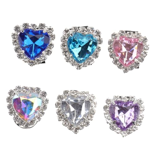 ORFOFE 6 Stück Schuhclips mit Funkelnden Schmucksteinen Abnehmbare Schuhschnallen für Damen Vielseitige DIY schuhdekorationen Passend für Flache Schuhe High Heels und Zufällige Farbe von ORFOFE