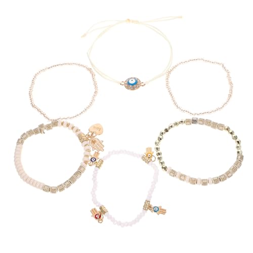 ORFOFE 6 Stück Teiliges Boho Armband für Damen Vintage Perlenarmbänder aus Langlebigem Legierungs Glasmaterial Dekoratives Stackable Schmuck Party und Alltag Retro Stil ORFOFE 6 Stück Teiliges Boho Armband für Damen Vintage Perlenarmbänder aus Langlebigem Legierungs Glasmaterial Dekoratives Stackable Schmuck Party und Alltag Retro Stil von ORFOFE