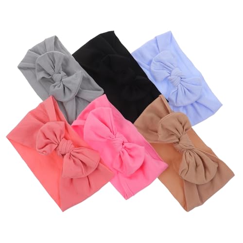 ORFOFE 6St stirnband kinder haarschmuck hair accessories Kopfbedeckung für Babys -Stirnbänder mit Schleife -Stirnband Babybogen Europäisch und amerikanisch Zubehör Nylon von ORFOFE