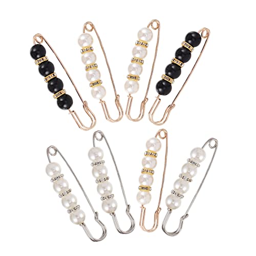 ORFOFE 8 Stück Teiliges Damen Broschen mit Perlen Kreative Anstecknadeln aus Langlebiger Dekorative Broschen für Cardigans Kleider Schals und Vielseitige Kleidung für Zufällige Farbe von ORFOFE