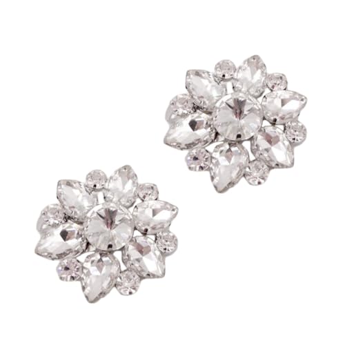 ORFOFE Abnehmbare Schuhclips mit Strasssteinen Schuhschnallen für Damen Vielseitige Schuhdekoration für Hochzeit Party und Alltag Silberne Glitzer Accessoires von ORFOFE
