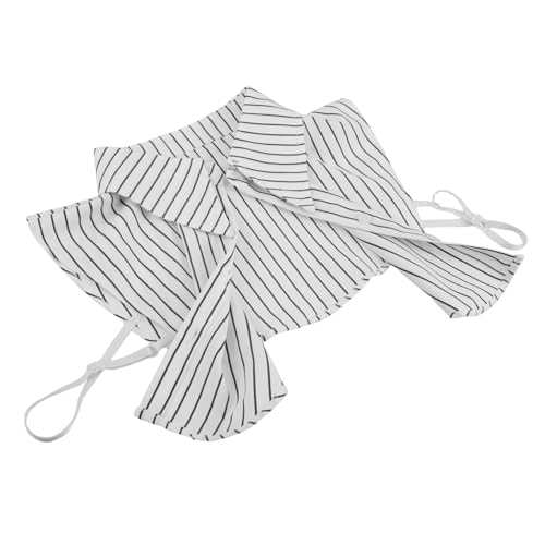 ORFOFE Abnehmbarer Damen Krageneinsatz mit Gestreiftem Design für Freizeit Eleganter Fake Collar für Gesellschaftliche Anlässe von ORFOFE