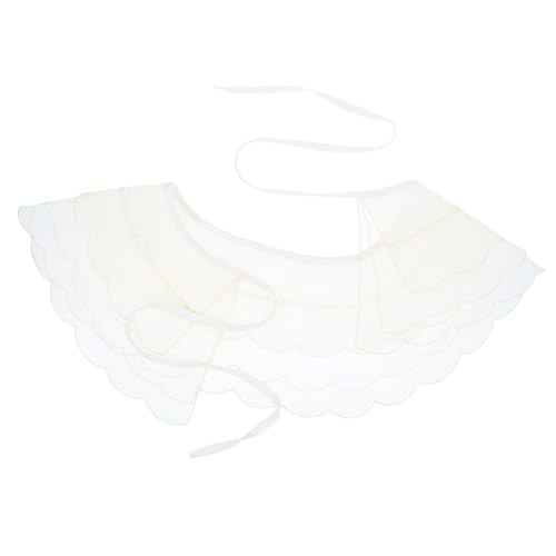 ORFOFE Abnehmbarer Spitzen halbschultern krageneinsatz Damen Baumwolle Komfort Vielseitiger Fake kragen für Arbeit Dating Party von ORFOFE