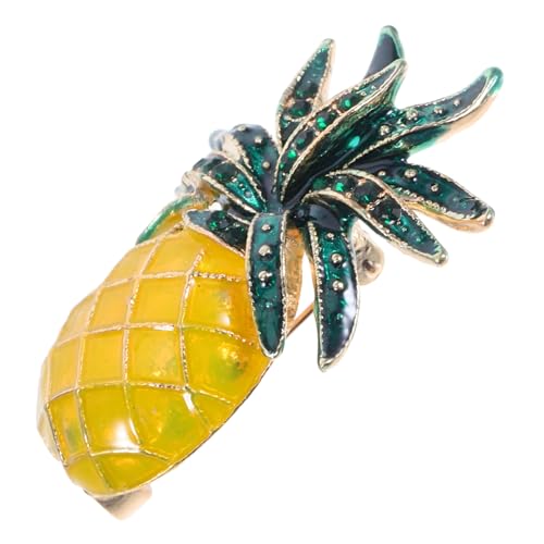 ORFOFE Ananas Brosche Damen Sommer Pin Eleganter Anstecker aus Langlebiger Legierung Vielseitig Tragbar für Kleidung Taschen Hüte Modisches Schmuckstück für Frauen von ORFOFE