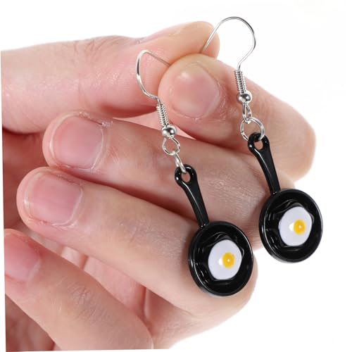 ORFOFE Ausgefallene Spiegelei Ohrringe Kreative Bratpfanne Ohrhänger für Frauen Lustige Kochschmuck Geschenk für Küchenliebhaber ORFOFE Ausgefallene Spiegelei Ohrringe Kreative Bratpfanne Ohrhänger für Frauen Lustige Kochschmuck Geschenk für Küchenliebhaber von ORFOFE