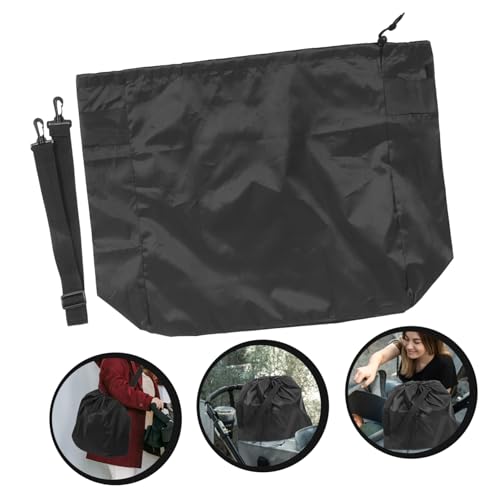 ORFOFE Babyschutzhülle Kinderwagen Aufbewahrungstasche Staubschutz Robust Leicht Tragbar Passend für Reise und Lagerung Kohleschwarz von ORFOFE