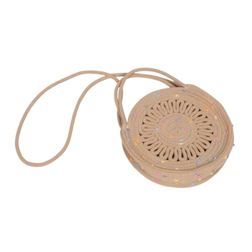 ORFOFE Boho Crossbody Bag für Damen Geflochtene Baumwollseil-umhängetasche Leichter Minimalistischer Schulterbeutel Trendige Sling Bag für Sommer Reise Strand und Alltag von ORFOFE