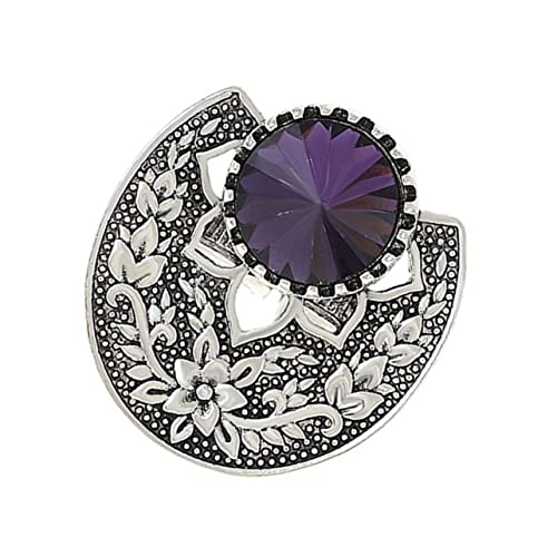 ORFOFE Boho Damen Ring mit Graviertem Blumenmuster Leichter Schmuck aus Langlebiger Legierung Eleganter Finger und Statement Ring für Frauen und Mädchen von ORFOFE