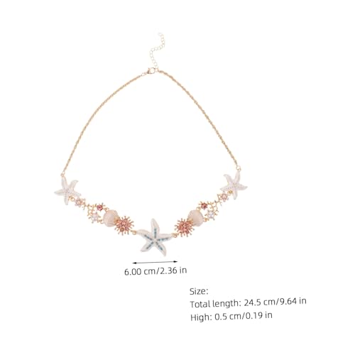 ORFOFE Boho Halskette für Damen Muschel und Anhänger aus Legierung Strand Schmuck Kreatives Design Vielseitiger Sommer von ORFOFE