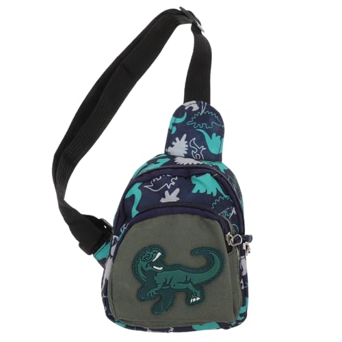 ORFOFE Brusttasche Dinosaurier Muster Schultertasche Verstellbar Modisch Vielseitig als Crossbody Bauchtasche für Mädchen Party Shopping Alltag von ORFOFE