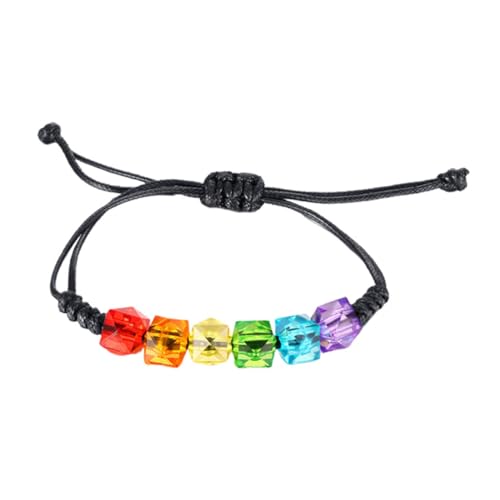 ORFOFE Buntes Handgelenk Armband für Damen und Herren Handgewebtes Armband mit Regenbogen Design und Langlebiges Schmuckstück für für Mode und Freundschaftsgeschenke Chic und Auffällig von ORFOFE