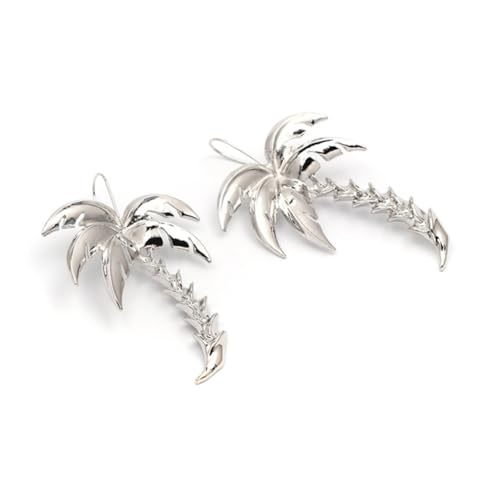 ORFOFE Casual Schmuck Silberne Coconut Tree Design Ohrringe Modische Eardrop Ohraccessoires für Damen Mädchen Lässiger Party Ohrschmuck von ORFOFE