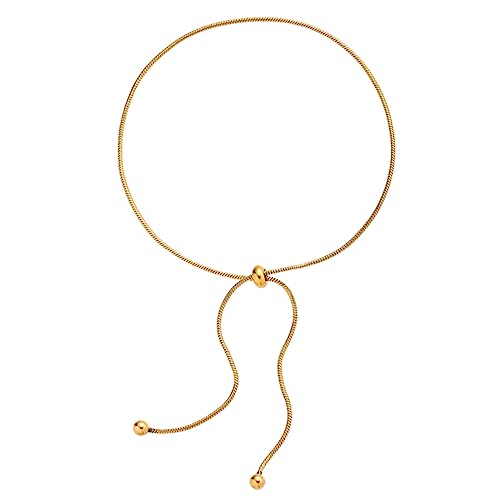 ORFOFE Chic Fußkettchen Damen Verstellbar Snake Bone Stil Eleganter Charm Fußkette Veredeltes Schmuckstück für Alltag Party Hochzeit Strand von ORFOFE