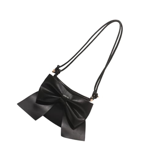 ORFOFE Damen Crossbody Tasche mit Schleifenverzierung Modische Umhängetasche aus Hochwertigem Material Kompakte Schultertasche mit Reißverschluss Elegante Handtasche für Alltag und von ORFOFE