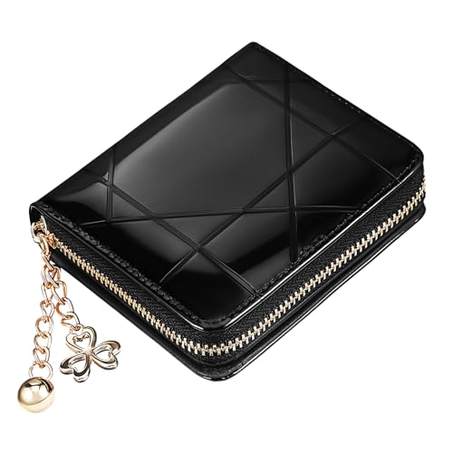 ORFOFE Damen Geldbörse aus Langlebigem Material mit Reißverschluss und Druckknopf Schlankes Kartenetui mit Münzfach Vielseitig für Alltag und Reisen Praktischer Frauen Geldbeutel mit von ORFOFE