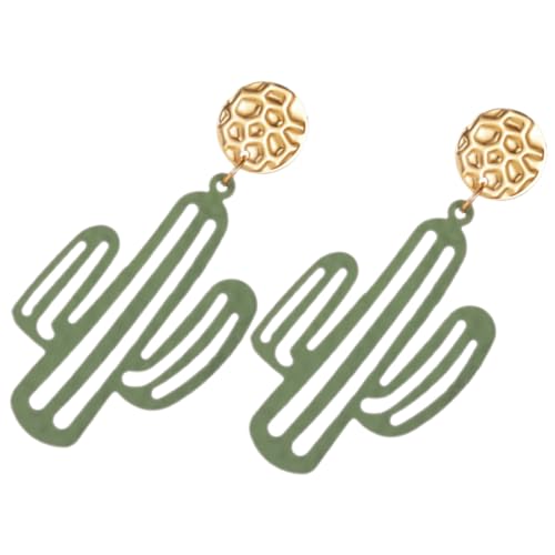 ORFOFE Damen Ohrstecker Cactus Ohrschmuck Modisch Süß Cartoon Ohrhänger Robust Langlebig Vielseitig für Party Hochzeit Alltag von ORFOFE