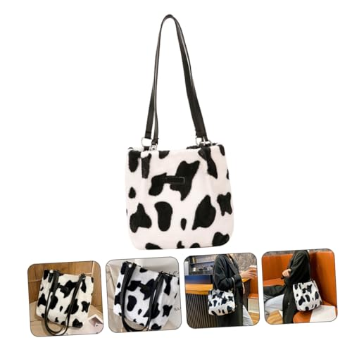 ORFOFE Damen Schultertasche aus Plüsch Modisch und Vielseitig Weiches Material Atmungsaktiv und Langlebig Umhängetasche für Alltag Party Shopping und Reisen Trendiger Wasserbeutel Stil von ORFOFE