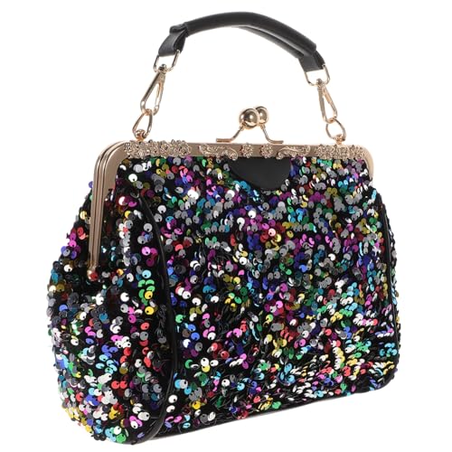 ORFOFE Damen Umhängetasche mit Pailletten Modische Schultertasche Vielseitige Handtasche für Alltag Arbeit Shopping Reise Party von ORFOFE