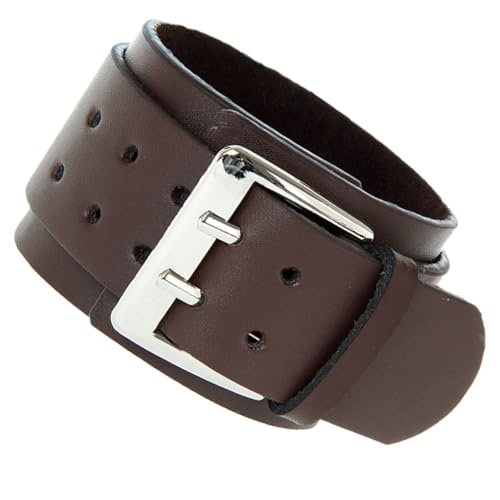 ORFOFE Doppeltes Lederarmband Herren mit Großer Schnalle Vintage Stil Handkette aus Langlebigem Material Einfach Anzulegen Modisches Armband Geschenkidee in Kaffee ORFOFE Doppeltes Lederarmband Herren mit Großer Schnalle Vintage Stil Handkette aus Langlebigem Material Einfach Anzulegen Modisches Armband Geschenkidee in Kaffee von ORFOFE